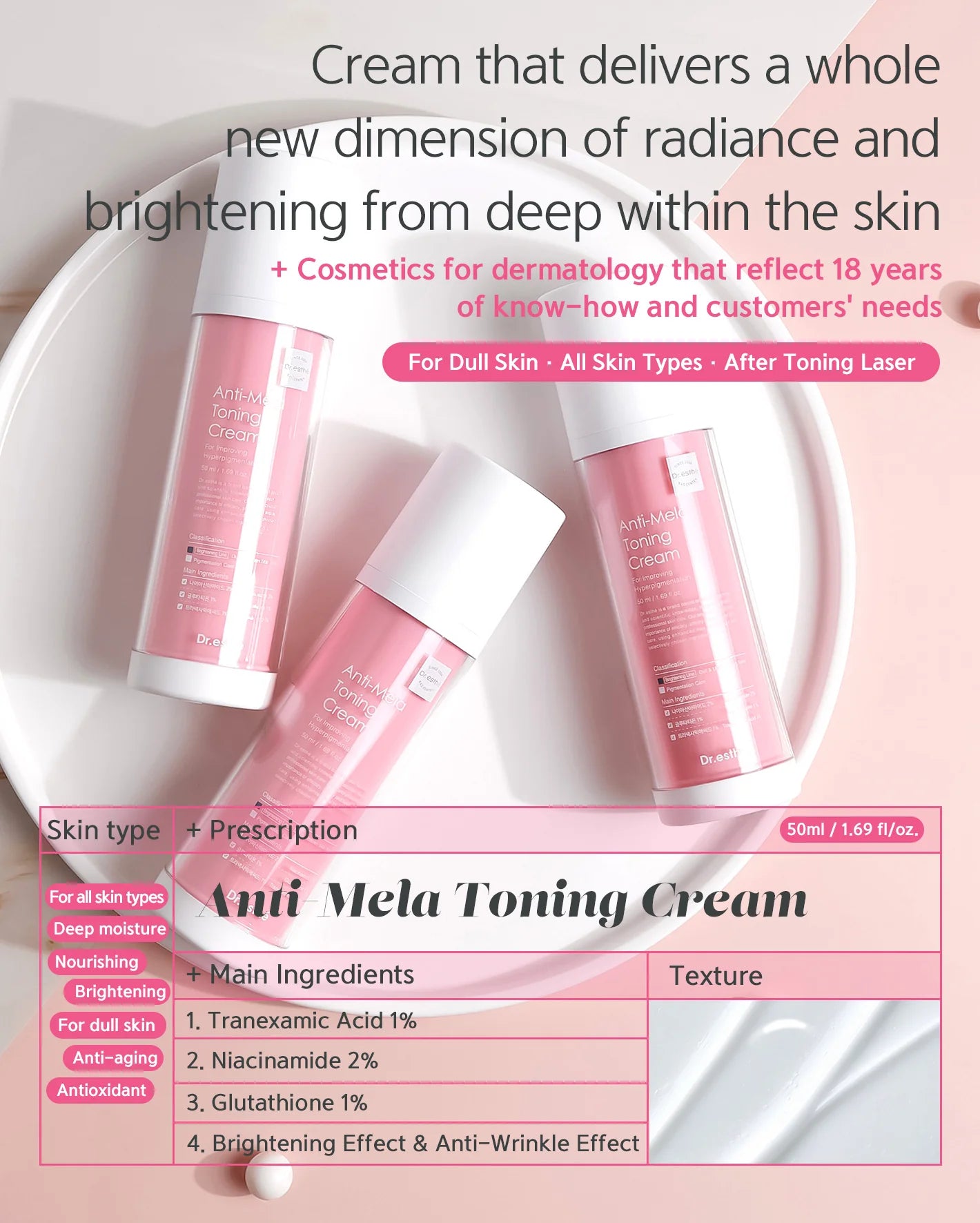 Dr. Esthé Anti-Mela Toning Cream