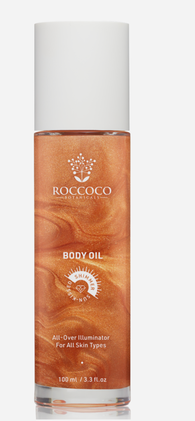 Roccoco Botanicals Body Oil shimmer- Bronzed in Byron